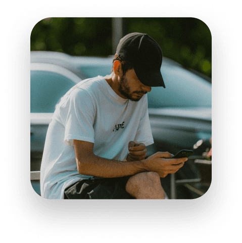 Person using phone